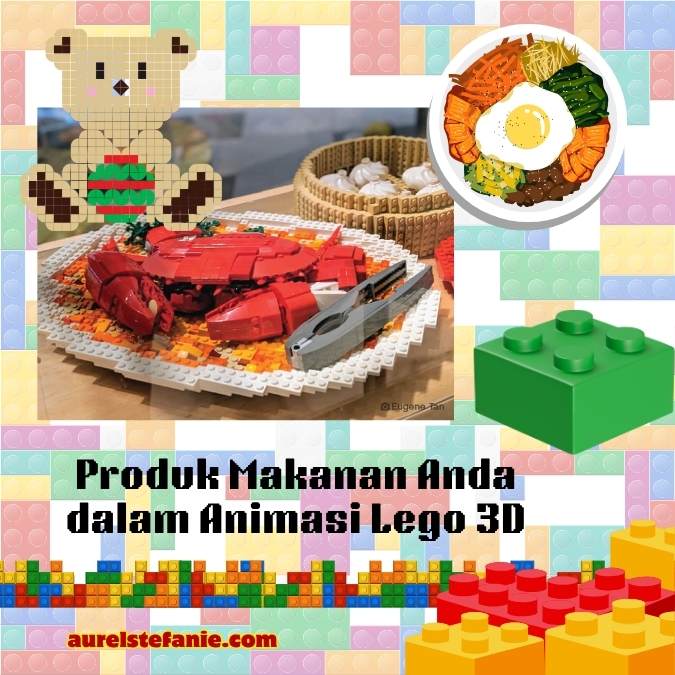 animasi lego produk makanan