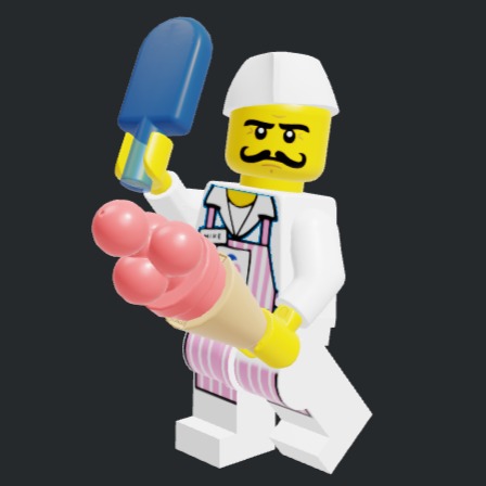 karakter lego penjual es krim
