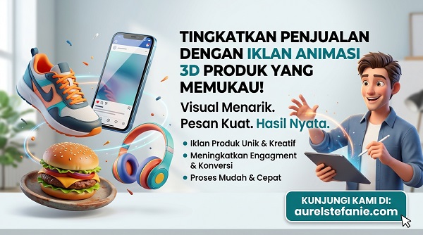 jasa animasi 3d iklan produk